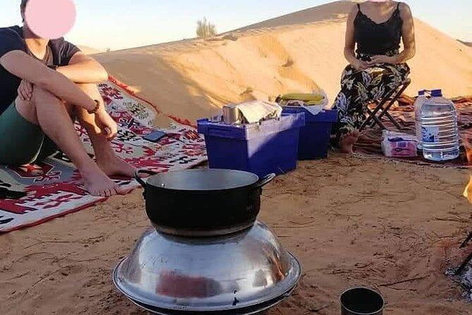 2 days tour to Douz & Ksar Ghilan oasis. and an overnight in the sahara under bedouin tent .. Dinner in the camp, Private Jeep - with english speaking guide. - The second morning in the desert