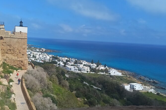 Daytrip to Kerkouen Unesco Site Kelibia and Houaria Caves - Kelibia Fortress and the Mediterranean from above