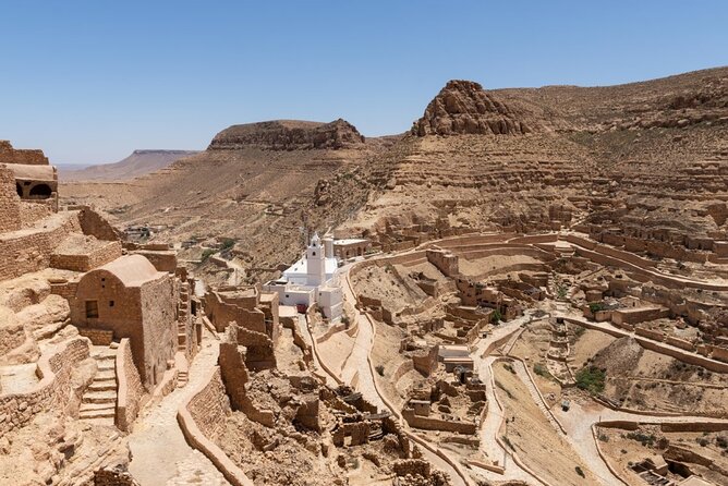Night Under Tent 2 Day Excursion Ksar Ghilane - Morning views at Tamezret